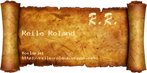 Reile Roland névjegykártya